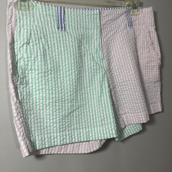 Vineyard Vines Seersucker Stripe Breaker Shorts Size 4 Pastel Preppy Pink Beach - Picture 10 of 10